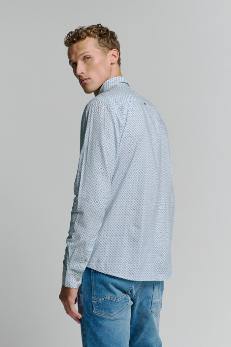 NO-EXCESS shirt allover printed